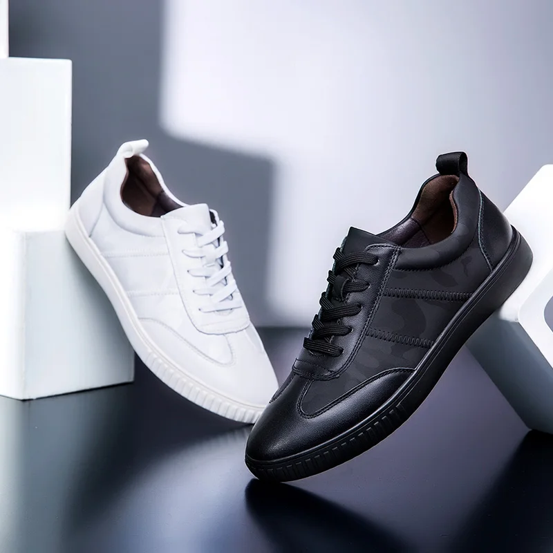 Туфли мужские прогулочные из натуральной кожи удобная повседневная обувь