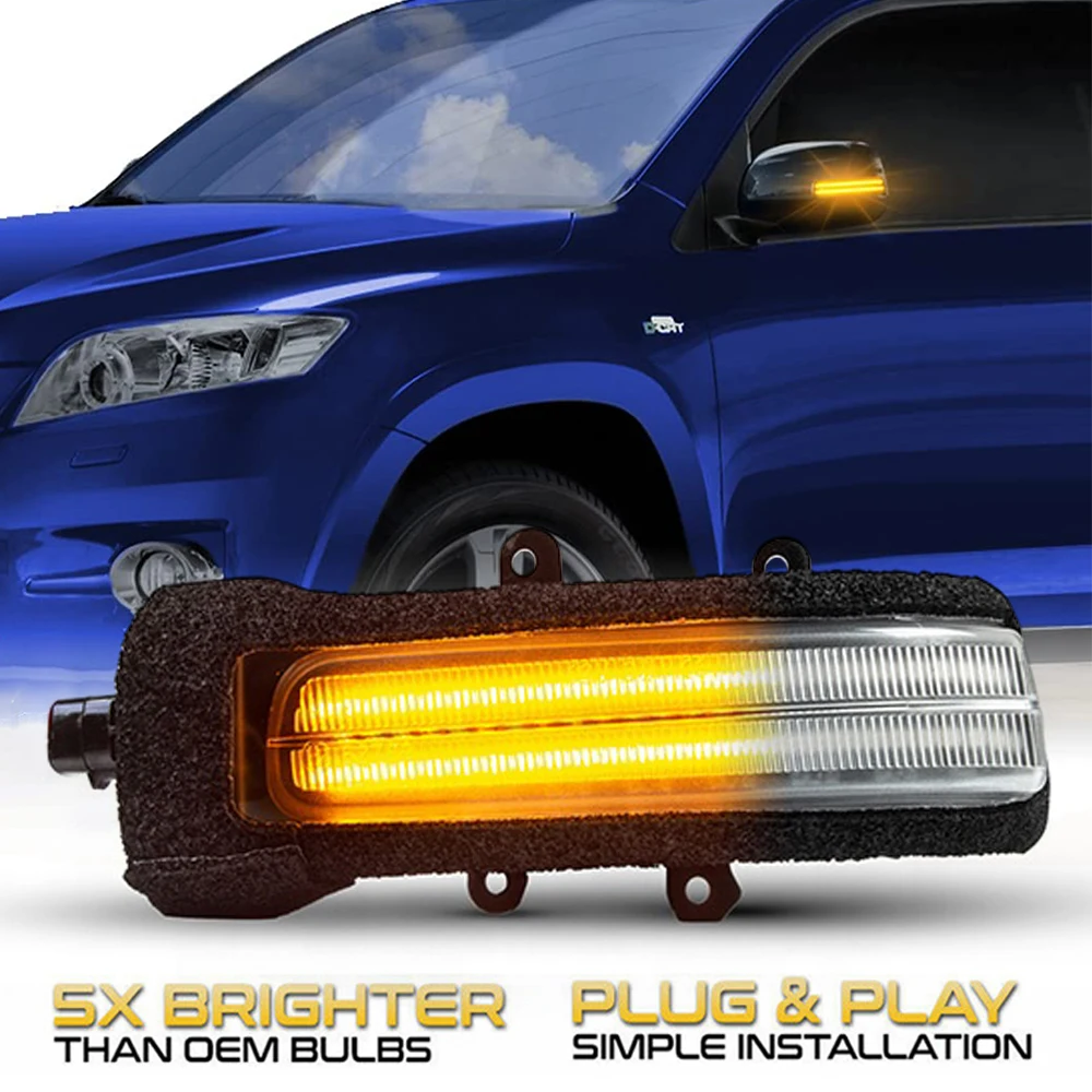 

2x LED Side Mirror Turn Signal Light For TOYOTA 4Runner Estima Previa Rush SW4 Noah Voxy Vanguard Rearview mirror Indicator Lamp