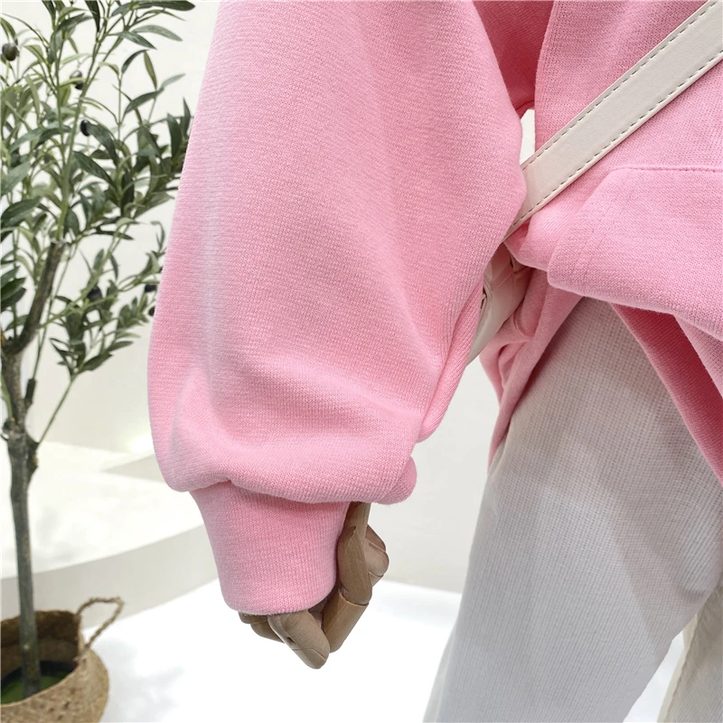 

Women Plus Size Cotton Hoodies High Quality 2021 Plain Loose Casual Hooded Sweatshirt Pullovers Ultra Soft