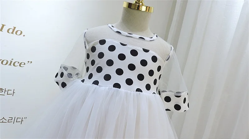 Милые кружевные платья для девочек 2020 летнее платье принцессы в горошек без