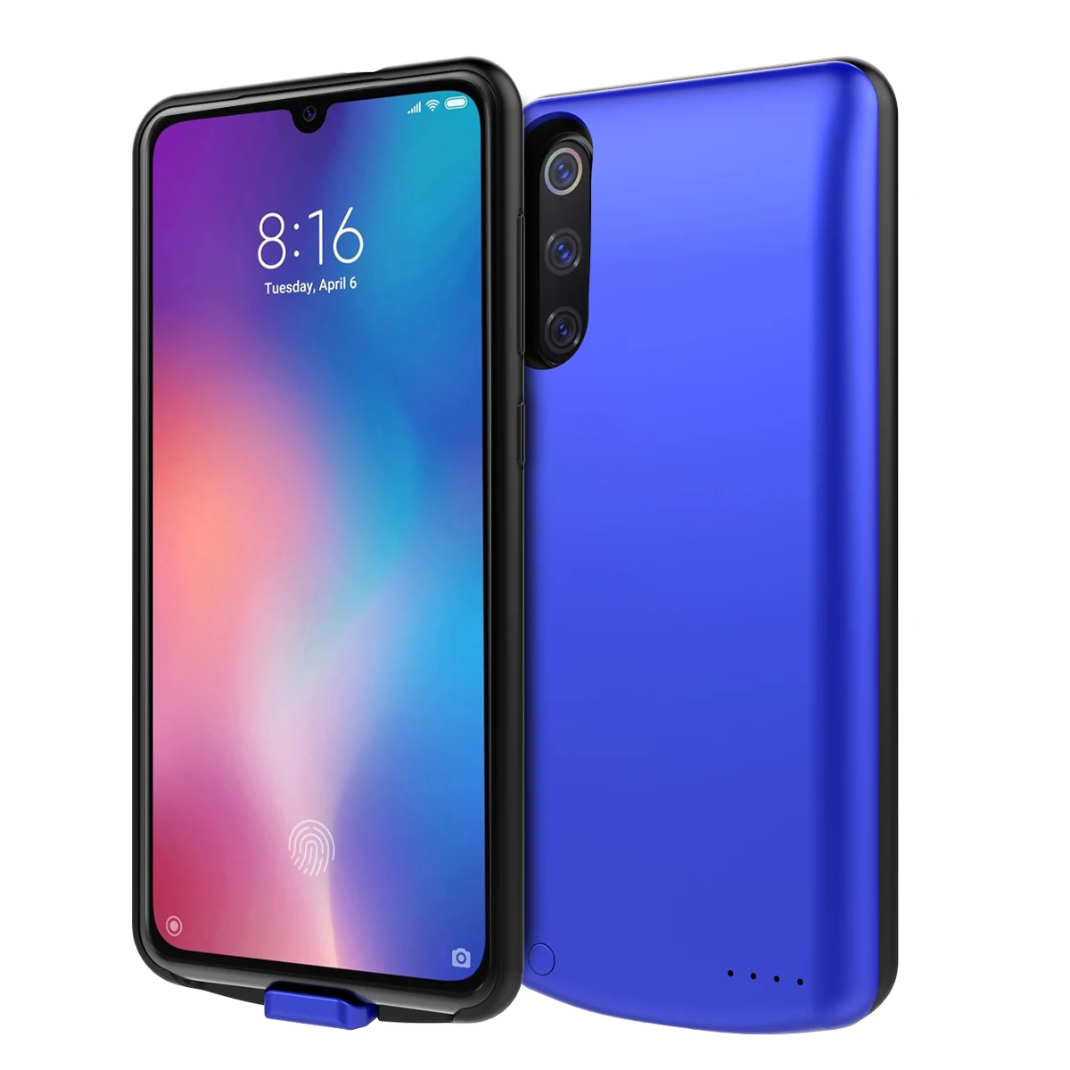 Для Xiaomi mi 9 mi 9 SE чехол для зарядного устройства 5000mAh внешний портативный тонкий внешний аккумулятор чехол для зарядки для Xiaomi mi 9 чехол для аккумулятора - Цвет: Mi 9 SE Blue