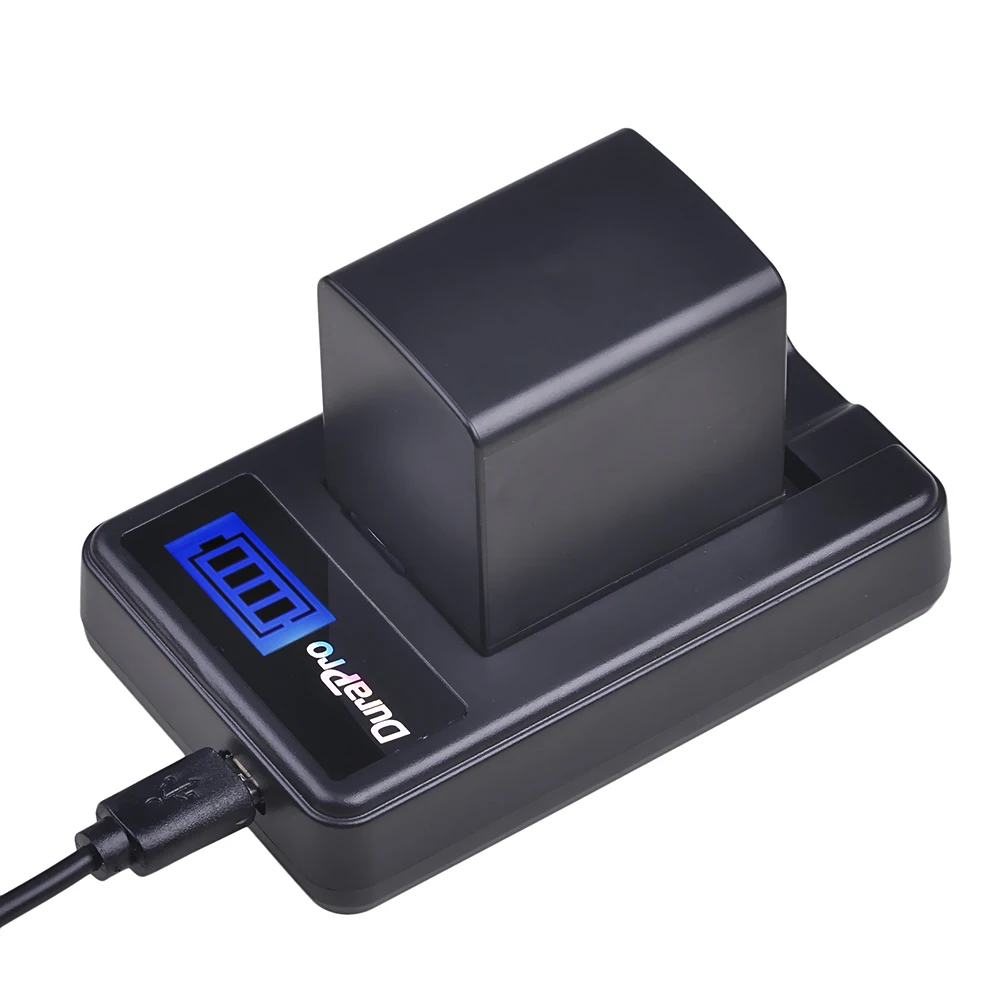 Внешняя аккумуляторная батарея 2000 мАч и зарядное устройство USB для Canon VIXIAGX10 HFG21