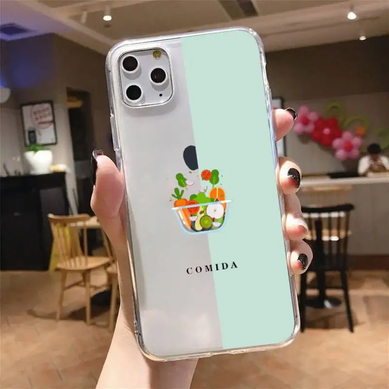 

Cute Cartoon High Quality Painted Phone Case Transparent for iPhone 6 7 8 11 12 s mini pro X XS XR MAX Plus