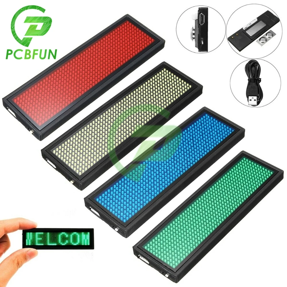 15 Дисплей языков Мини светодиодный цифровой Перезаряжаемые программируемые