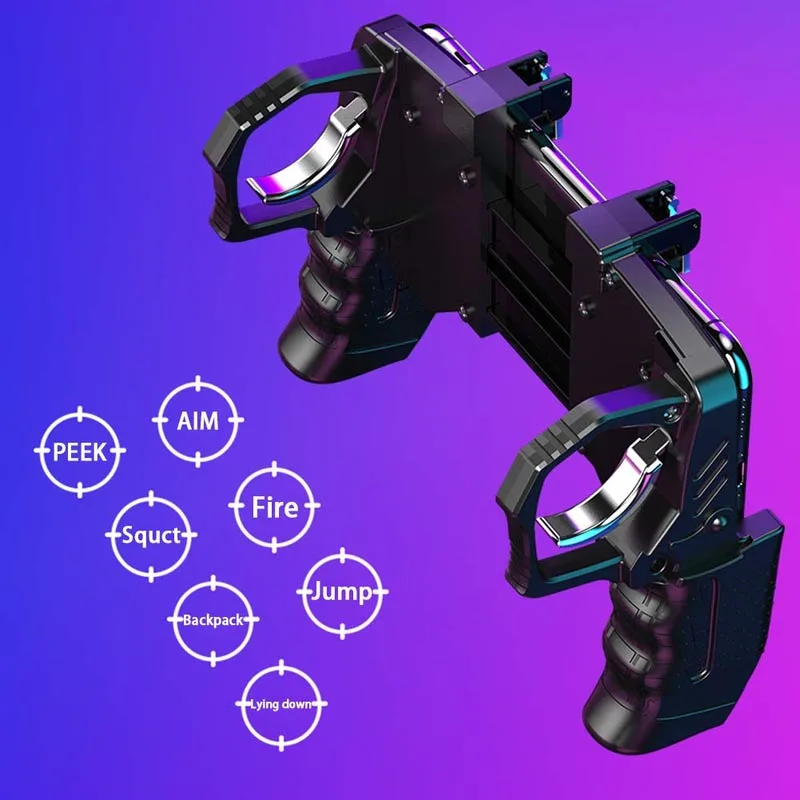 New PUBG Mobile Game Controller Gamepad Trigger Aim Button L1 R1 Shooter Joystick For IPhone Android Phone Pad Accesorios | Электроника