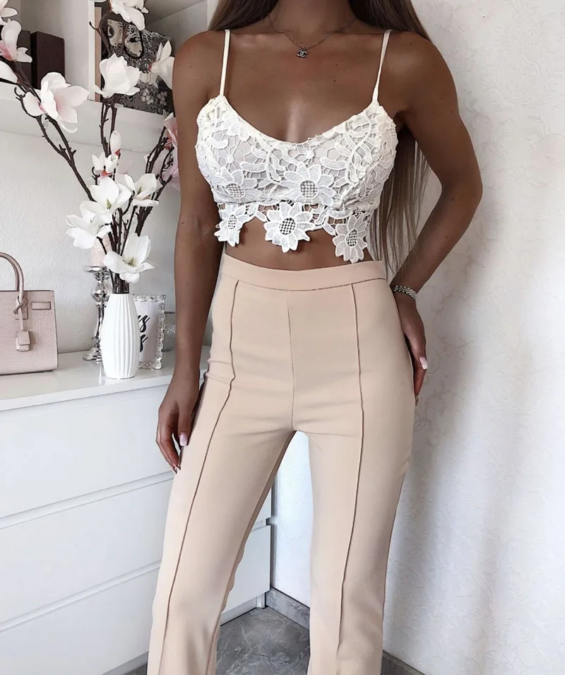 Женские летние брюки с париком Зимние Повседневные уличные однотонные