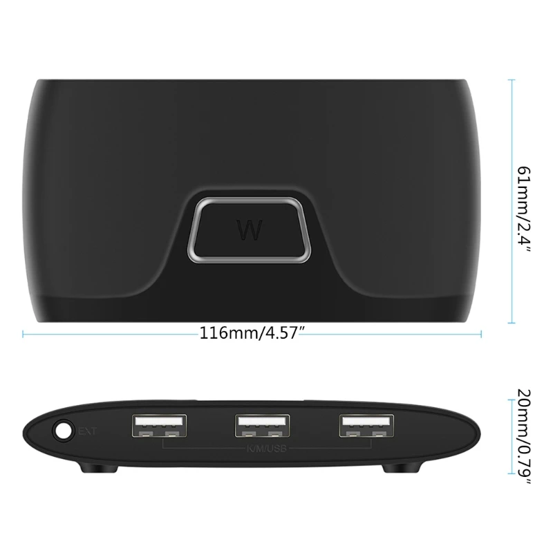 

New KVM HDMI-compatible Switcher Switch Box 2 Computer Hosts Share A Display