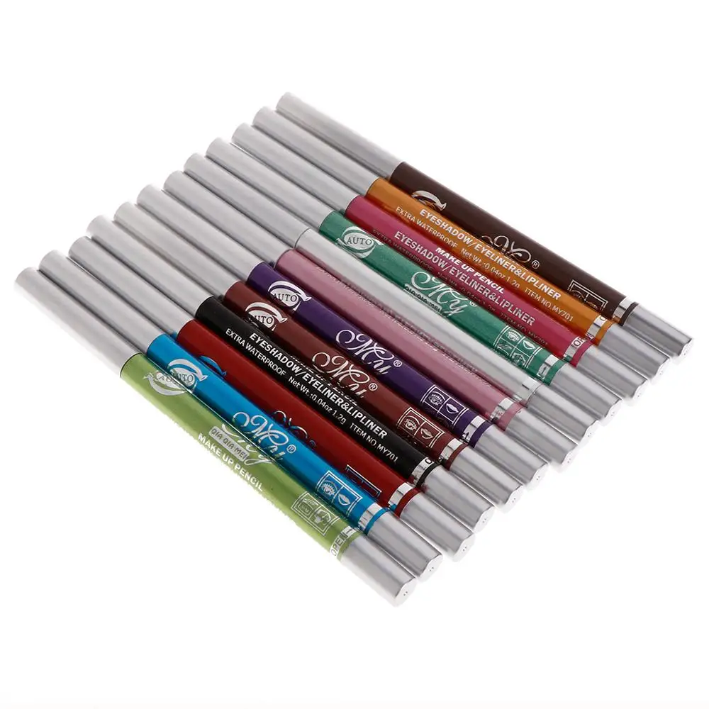 Профессиональные Тени для век подводка губ карандаш макияж 1 набор 12 цветов |