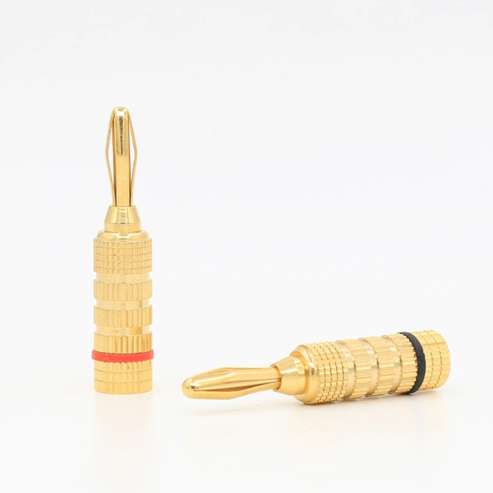 HI-FI Speaker Terminal banan plug 24K Gold plated Audio Cable Banana Plug adapter for cable | Электроника