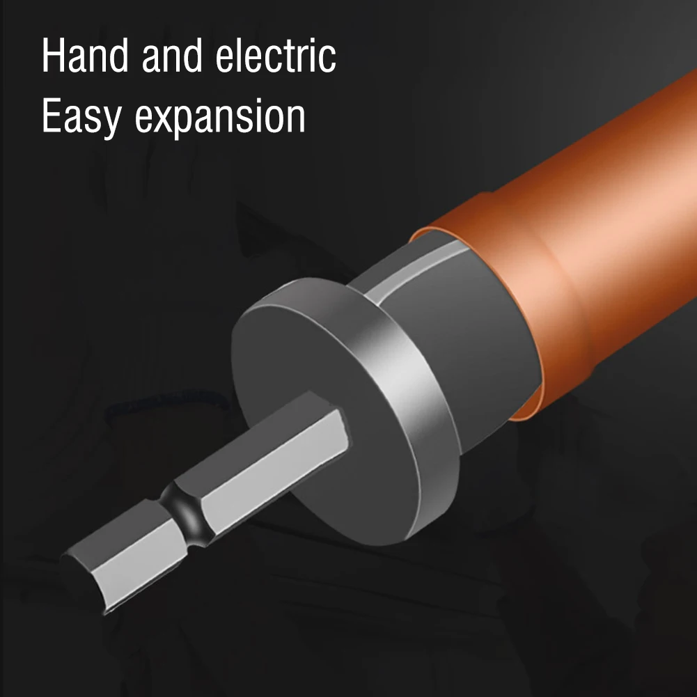 

6pcs Hexagonal Handle Tube Expander Air Conditioner Copper Pipe Swaging Tool Install Drill Bit Pipe Flaring Maintenance Tool