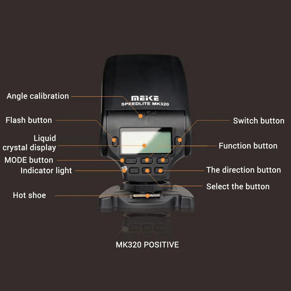 Хит продаж вспышка Meike TTL для Speedlite Olympus MK320-P 2 1 5 | Электроника