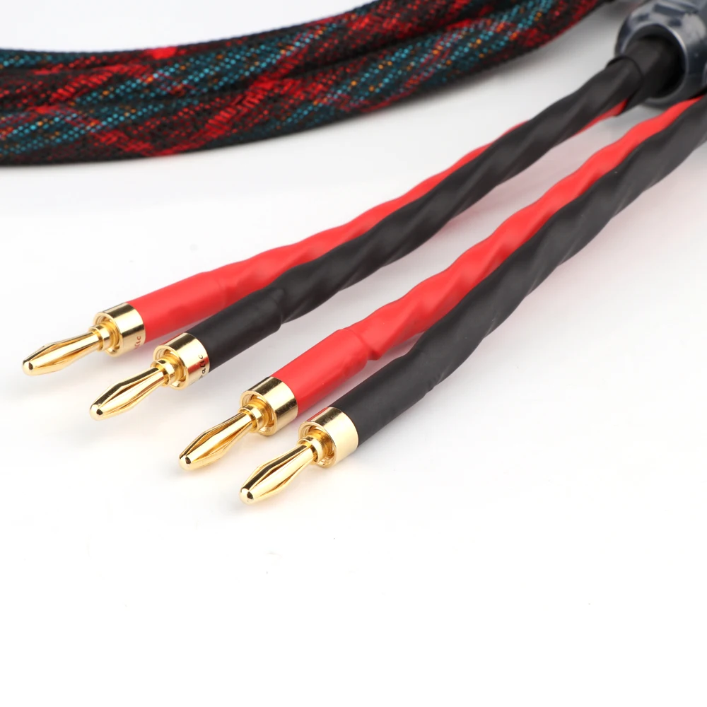1 пара HI-End Западный Электрический акустический кабель HIFI аудиокабель банан-банан