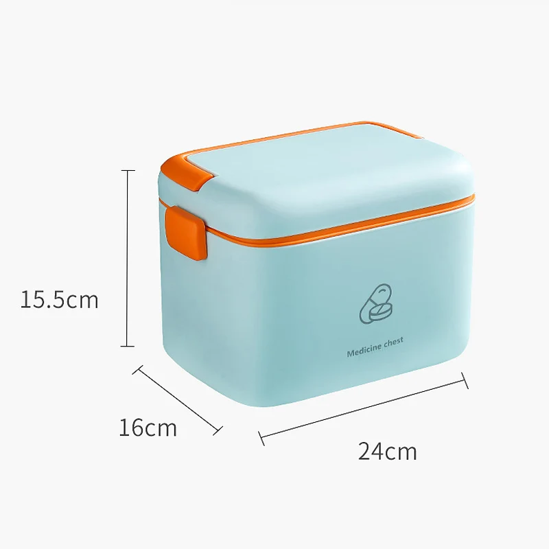 

QD#Multi layer medicine box large capacity family Travel Portable first aid box medicine storage box family nursing medicine box