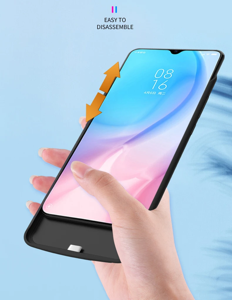 Высококачественный чехол для внешнего аккумулятора 6500 мАч Xiaomi Mi 9 Pro|Чехлы с