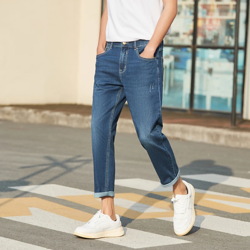 Джинсы Semir мужские летние повседневные удобные трендовые прямые 9 цветов