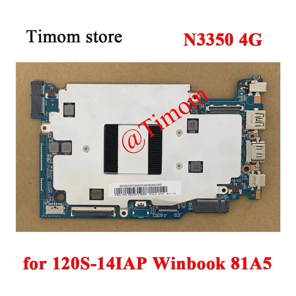 para 120s14iap Winbook 81a5 Lenovo Ideapad Notebook Placa-mãe 120s mb 5b20q55394 5b20p23685 N3350 4g Placa-mãe para notebook