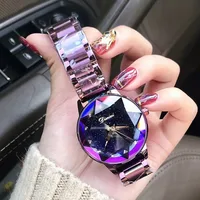 New Luxury Brand ladies Watch Women Bracelet Watches Purple Rose Gold Waterproof Stainless Steel Quartz Wristwatch reloj mujer