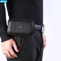 mens mobile phone bag belt bag for iphonesamsungxiaomihuaweimoto cell phone case horizontal waist pack handbag wallet purse