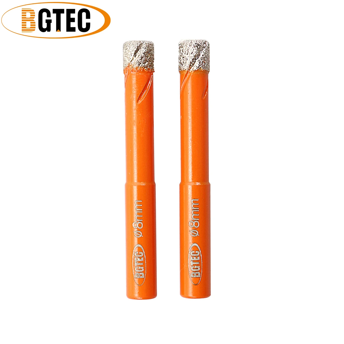 BGTEC 2 шт Круглый хвостовик 8 мм сухие сверла вакуумные пайки Алмазные для