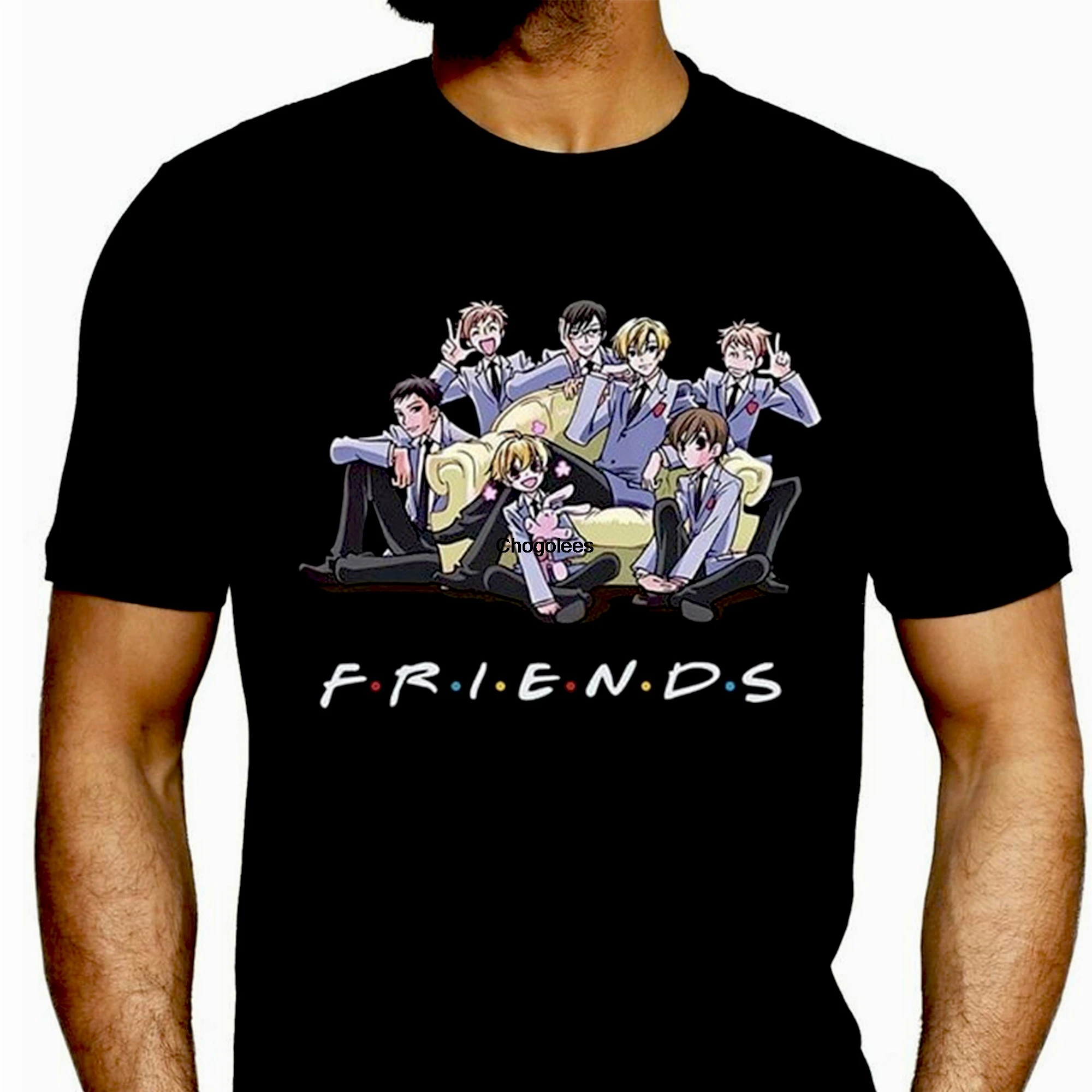 Рубашка из хлопка для влюбленных мужчин и женщин Ouran |