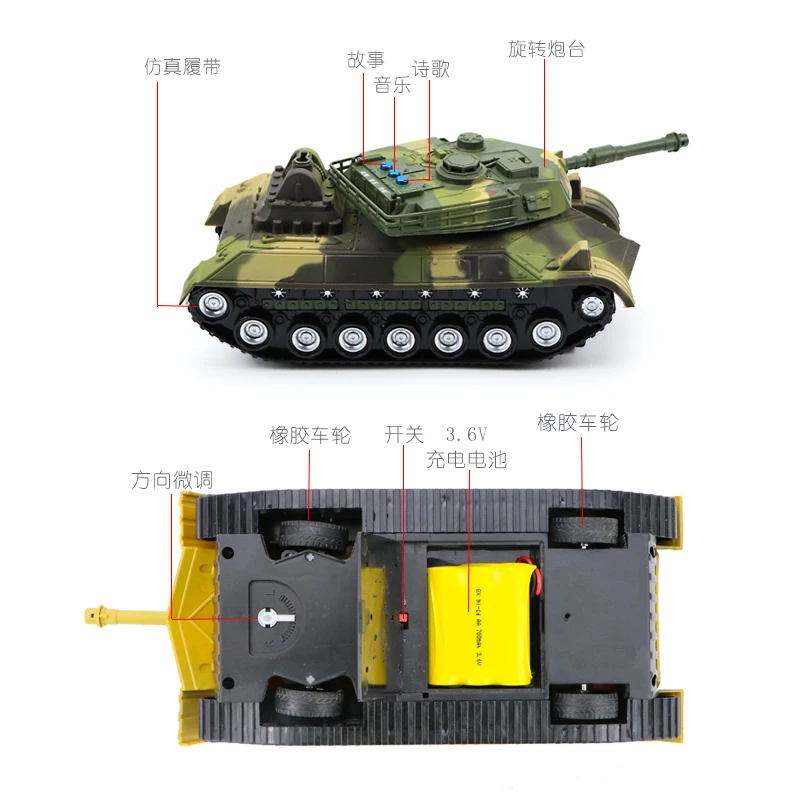 Радиоуправляемый Танк 1/16 Радиоуправление бронированный автомобиль детские