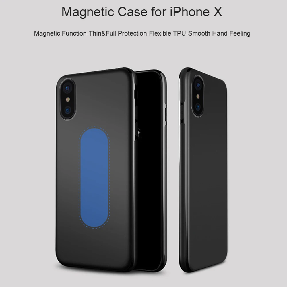 Ультра тонкий магнитный автомобильный чехол для телефона iPhone X 6 6s 7 8 Plus 11 Pro samsung Невидимый встроенный Магнит Мягкий ТПУ противоударный чехол