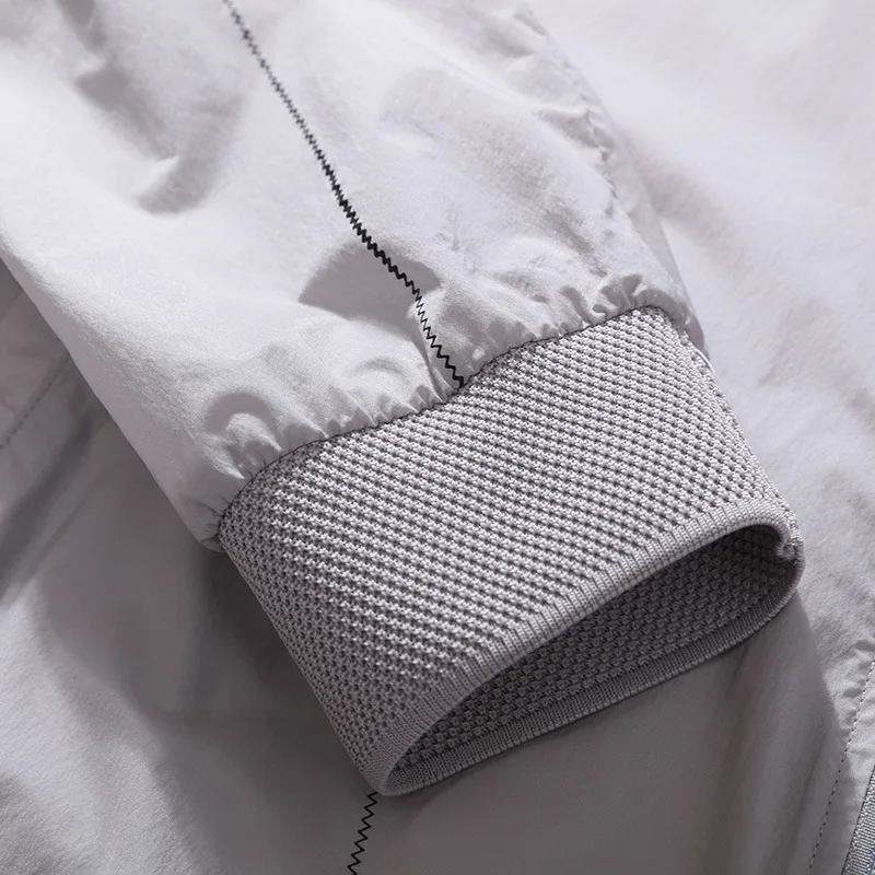 

New Arrival High Quality Men Breathable Light Coat Mandarin Collar Loose Casual Mens Jackets And Coats Plus Size 3XL4XL5XL6XL7XL