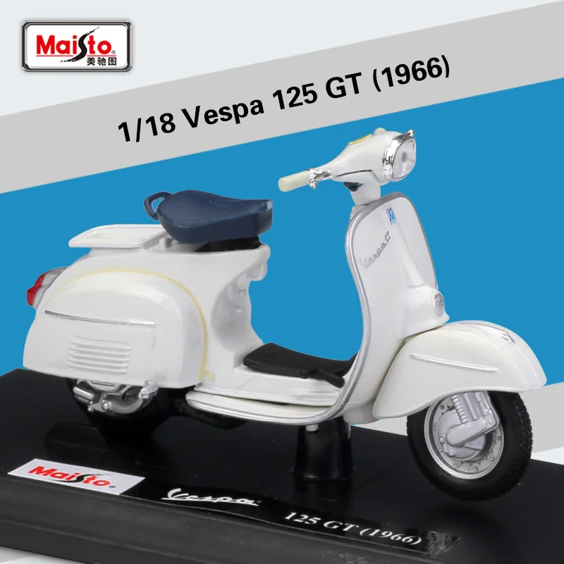 

Welly 1:18 Diecast 125 GT 1966 High Simulator Motorcycle Bike Scooter Motorbike Alloy Metal Model