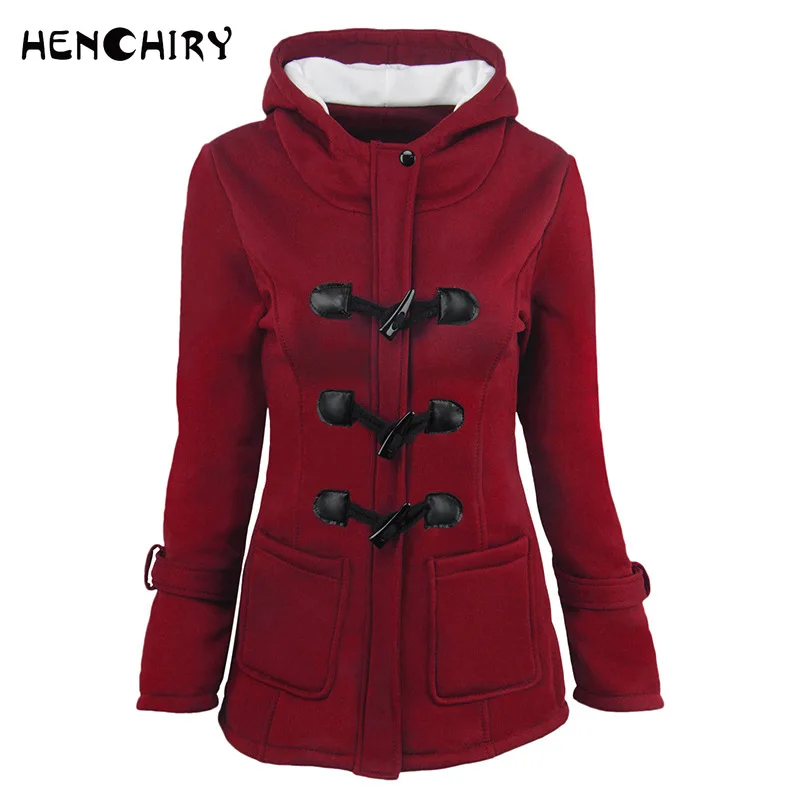 HENCHIRY Европейская и американская хлопковая стеганая куртка женская зимняя
