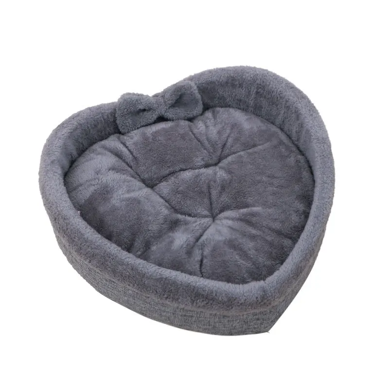 

Cat Bed Heart-shaped Pet Bed For Cats Dogs Winter Warm Soft Kitty Puppy Sleeping Beds Kennel Pet Nest Cat Accessories Puppy Mat