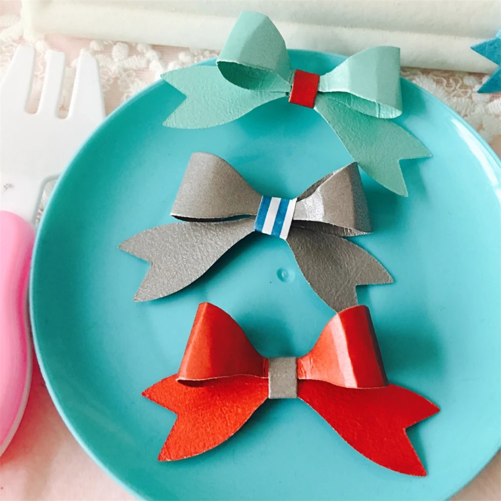 Уникальный бант металлические режущие штампы Скрапбукинг Ремесло вырезания