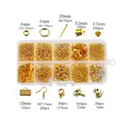 1020 шт 5 видов цветов набор ювелирной фурнитуры ожерелье цепочка серьги крючок проволока ювелирные изделия иглы смешанный стиль Ювелирные наборы поставки