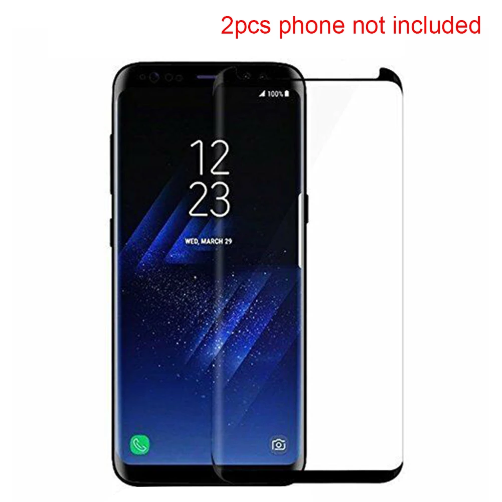 2PCS HD Tempered Glass Ultra Thin Screen Protector Film 3d Curved Scratchproof 9H Hardness Cover Protective For Samsung S9 Plus | Мобильные