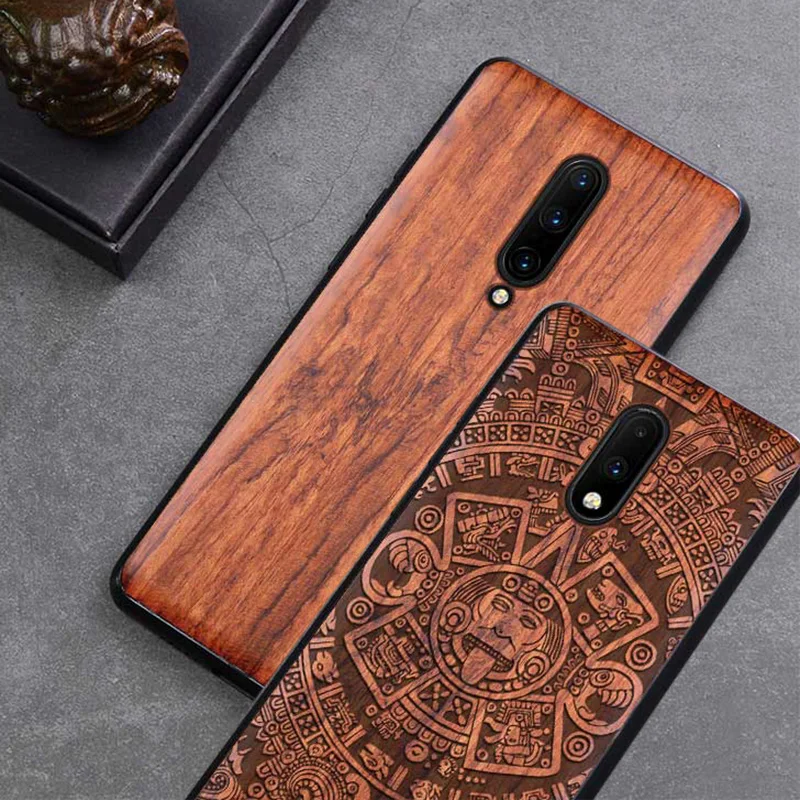 Оригинальный Деревянный чехол для телефона Boogic Oneplus 5T 6 6T funda Rosewood TPU ударопрочный 7