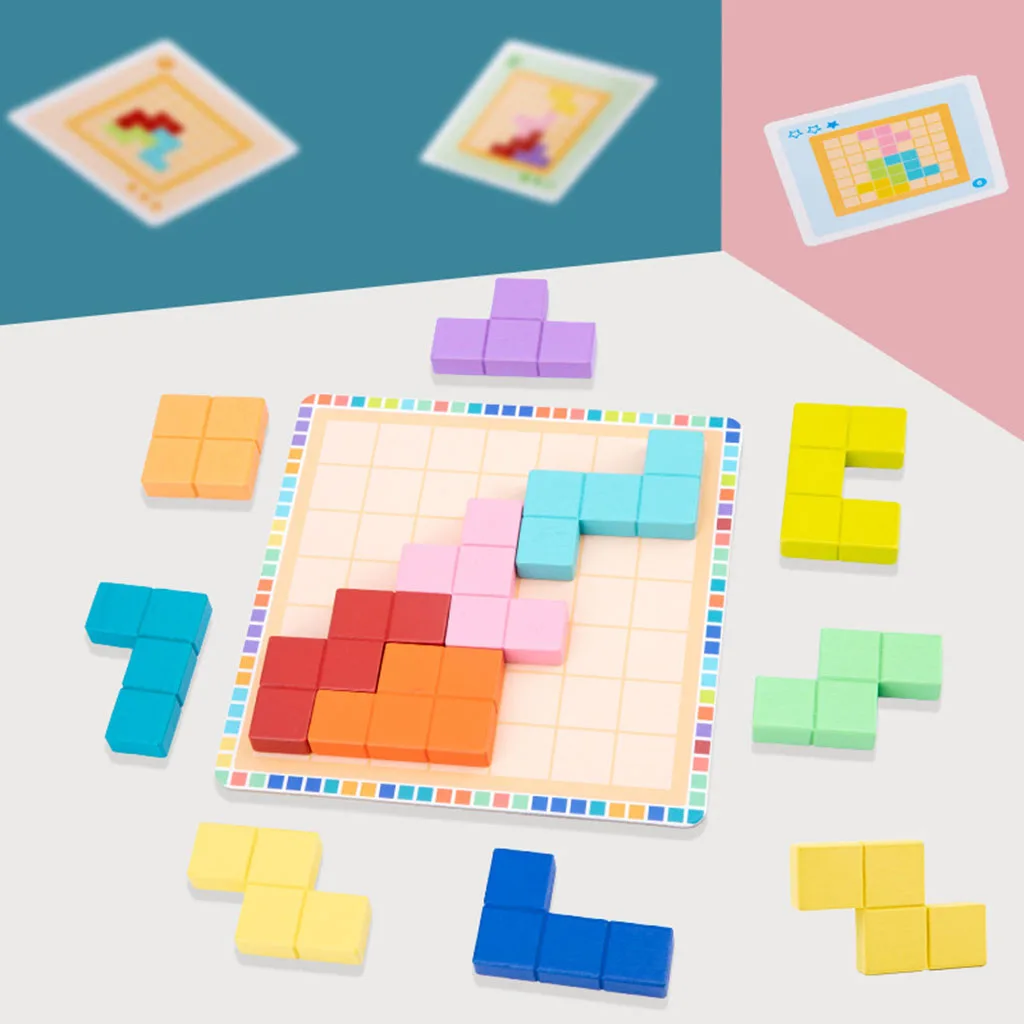 

3D Russian Building Jigsaw Puzzle Blocks Pattern Shape Gift for Children