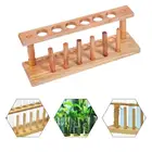 Деревянный держатель для лабораторных пробирок с 6 отверстиями