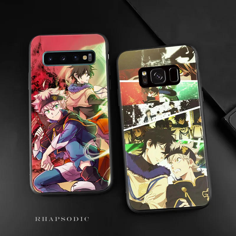 Чехол для телефона с аниме Чёрный клевер Samsung galaxy s8 s9 s10e s10 note 8 9 10 Plus|Бамперы| |