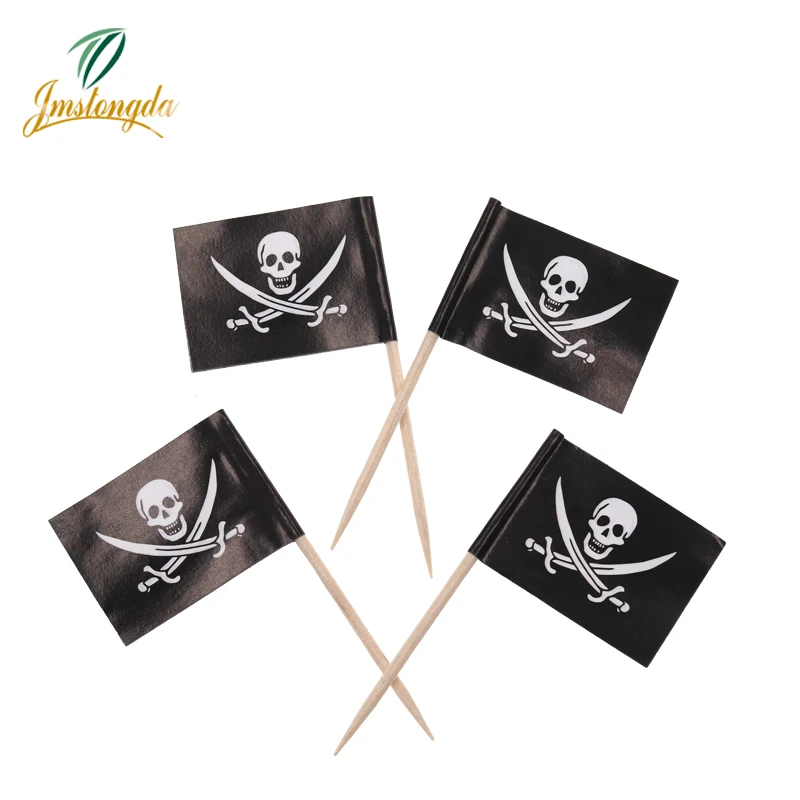 1000 шт Мини двойной нож Пиратская бумажная еда выбирает ужин Шпажки для торта кекс