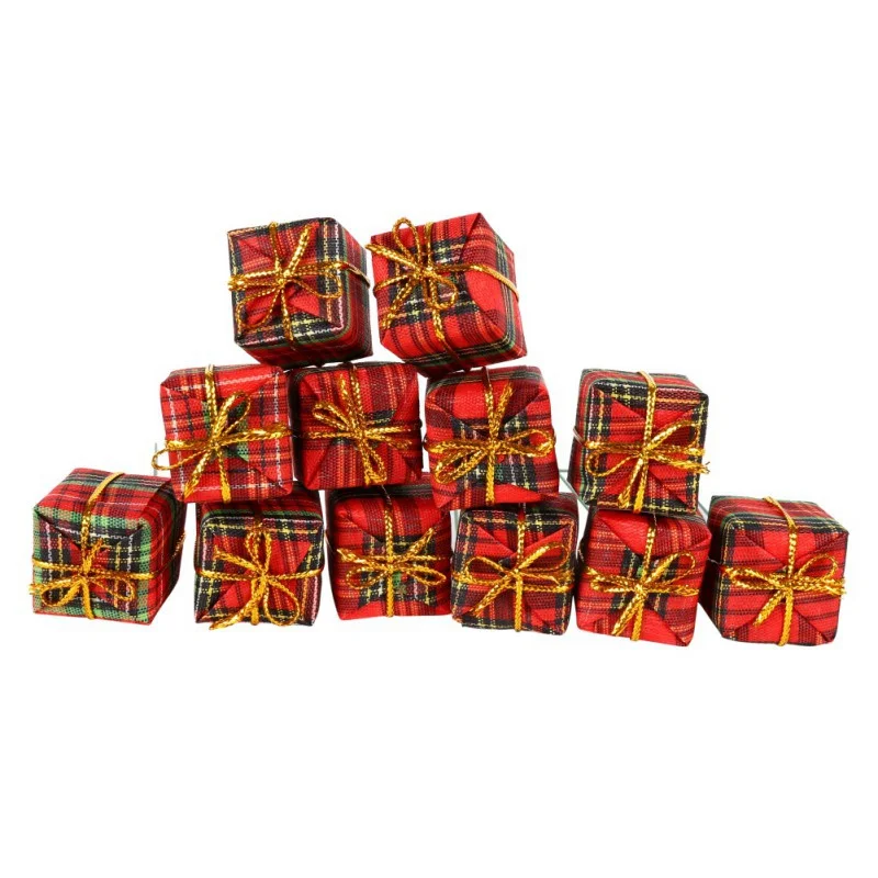 12 шт./лот милая Рождественская елка конфеты рождественская подвесные украшения