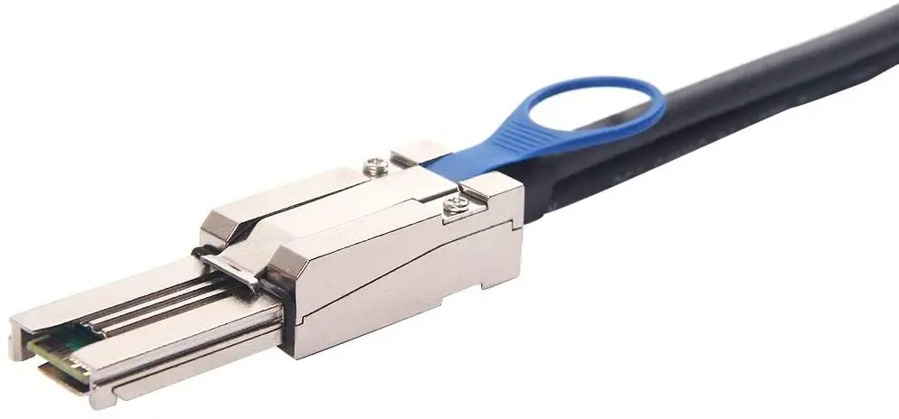 6G External Mini SAS SFF-8088 to SFF-8088 Cable, 100-Ohm, 3-m(10ft)