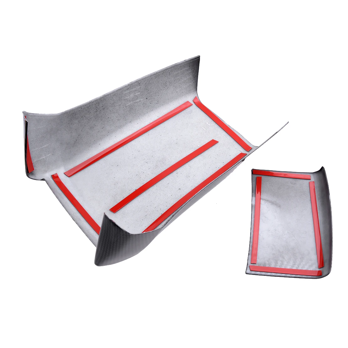 

Rear Carbon Fiber Style Center Armrest Box Anti Kick Trim Decoration Cover Fit for Honda Civic 2016 2017 2018 2019