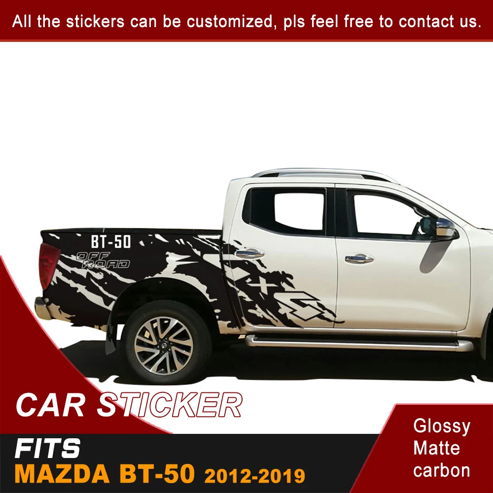 Для Mazda BT 50 2012 2013 2014 2015 2016 2017 2018 2019 полоса для боковой двери виниловая крутая