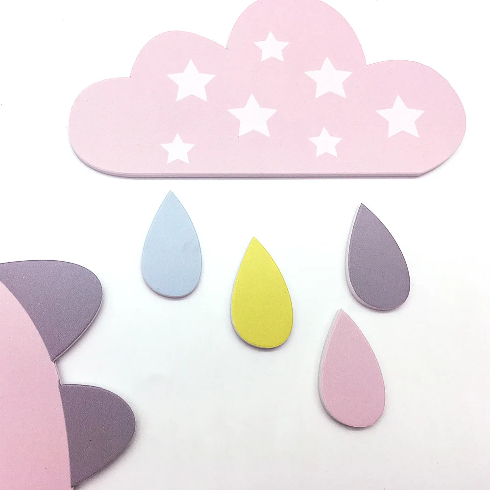 Настенные часы Funlife Cloud Drop милые детские с мультяшным динозавром для девочек