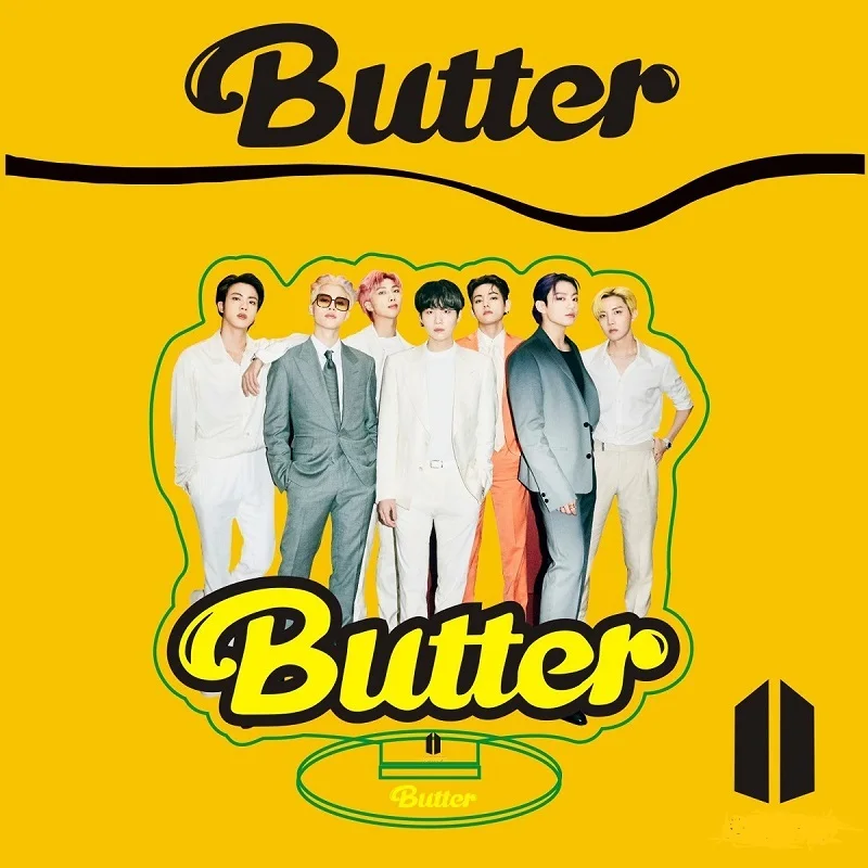 

KPOP Bangtan Boys New BUTTER Stand Acrylic Station Sign Desktop Decoration JK V JIMIN SUGA Peripheral Same Style Korea Group