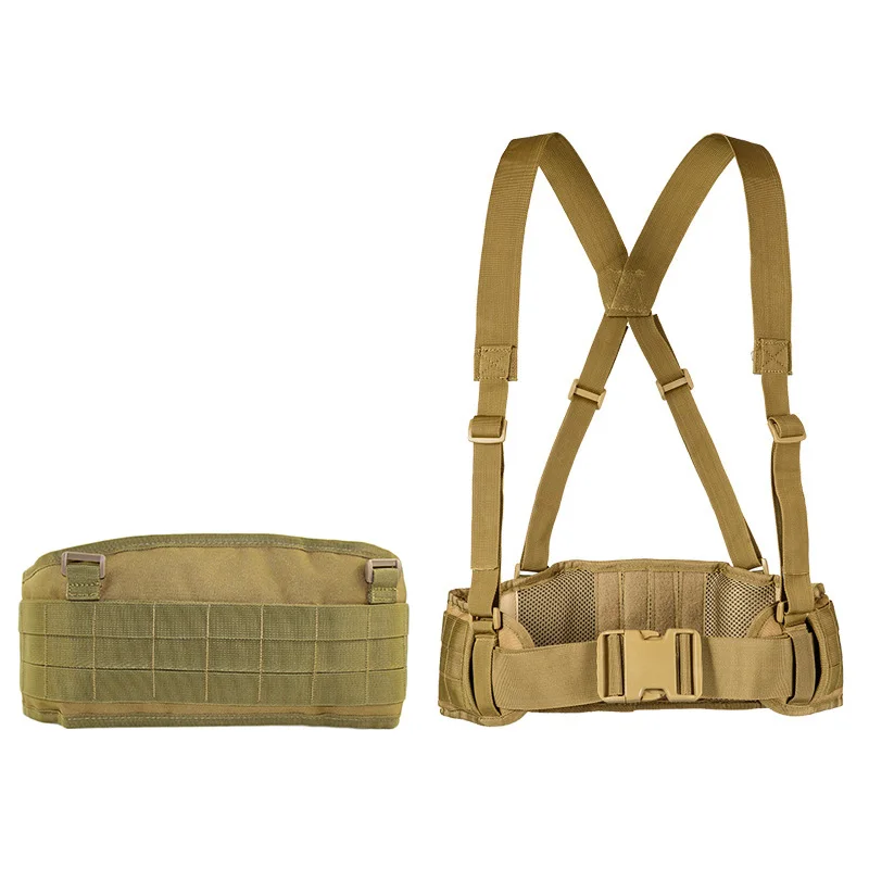 1000D нейлоновый тактический Molle ремень мужской боевой пояс Н-образный армейский Специальный военный поясной ремень удобный Регулируемый мягкий