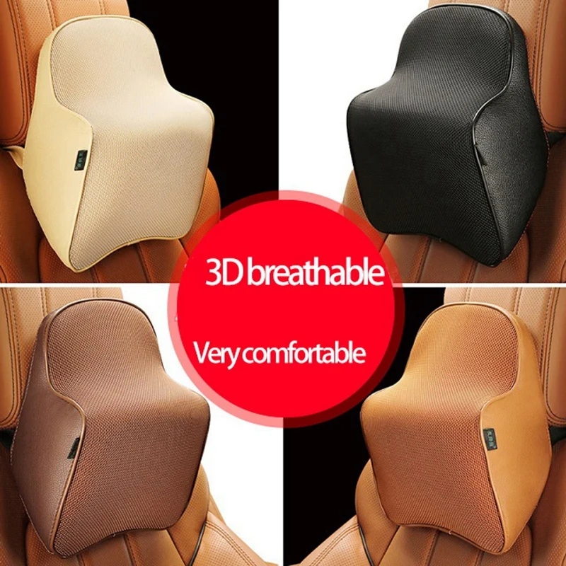 

Car Neck Pillow 3D Memory Foam Head Rest Adjustable Auto Headrest Pillow Cervical Pillows Seat Pillow