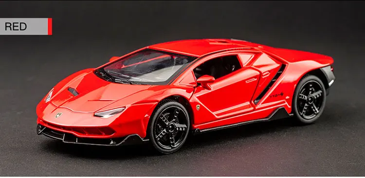Горячая LP770 1:32 RC автомобиль сплав спортивная модель автомобиля звук светильник супер гоночный автомобиль задний откидной обода сплавочных колес игрушки для детей