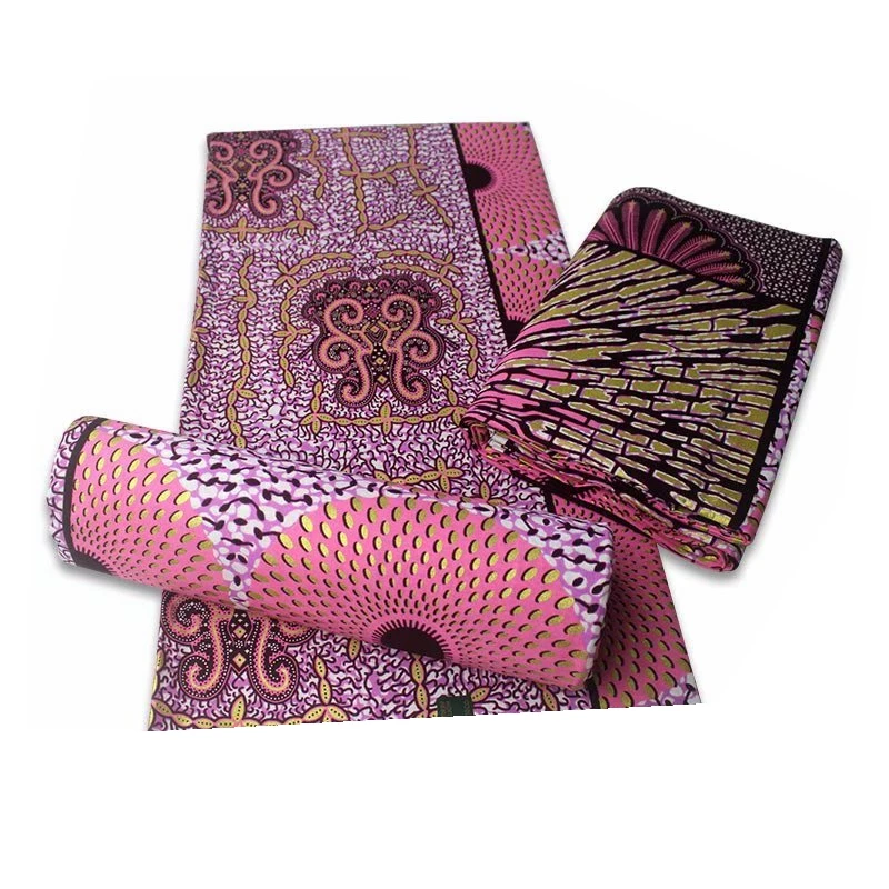 

Lastest African Golden Wax Fabrics Cotton Prints Wax Nigerian Rapper Batik Ankara Ghana Print Fabric Cotton Veritable Material