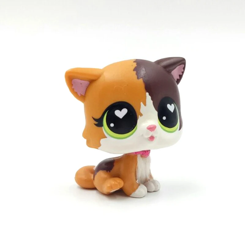 LPS CAT New pet shop милые игрушки 339 стоящая кошка мяук маленькая короткая шерсть белое