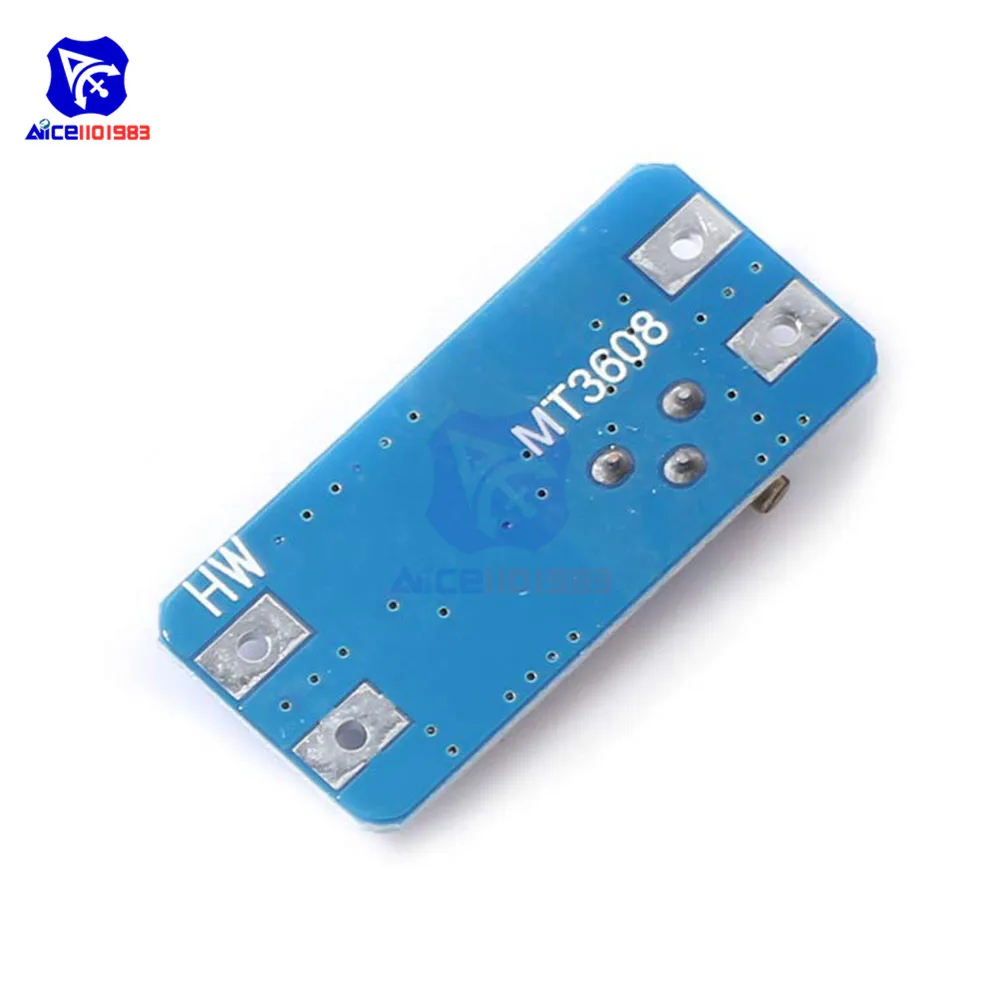Diymore 10 шт./лот MT3608 dc-dc источники постоянного тока 2-24 В до 5 в пост-28 V 2A Step Up повышающий преобразователь постоянного тока с Питание модуль с регулируемой подстроечный